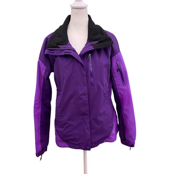 Marmot Membrain Jacket Womens Small Purple Soft Shell Pockets Outdoor Gorpcore - Picture 1 of 12